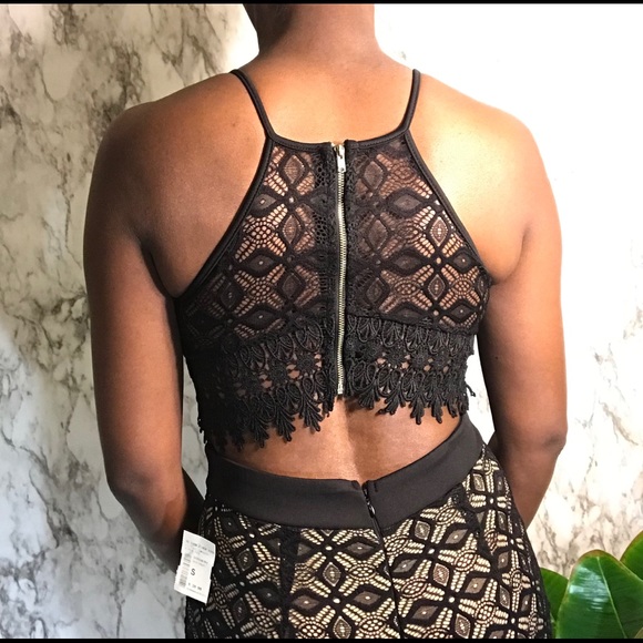 Lace Black Jumpsuit - Picture 5 of 8